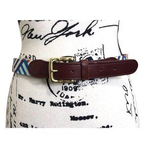 Tucker Blair Belt Handstitched Needlepoint Colorful Size 32